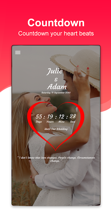 Wedding countdown app